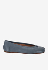 Maison Margiela Tabi New Leather Ballet Flats Blue S58WZ0127P3753_T6317