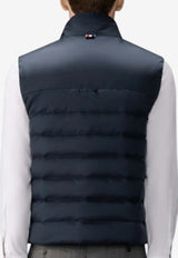 Thom Browne 4-bar Stripes Down Vest Navy MVD036XF1095_415