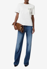Elisabetta Franchi Palazzo Straight-Leg Jeans Denim PJ09I56E2_104