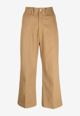 Ralph Lauren High-Waist Cropped Pants Beige 211873988001_250