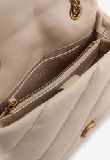 PINKO Mini Love Puff Quilted Shoulder Bag Cream 100039A0F2Z14Q_White_44130107