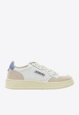 Autry Medalist Low Leather and Suede Sneakers White AULWLS04_e530faab-d2b8-43a5-b8ef-d8be8dbe7564