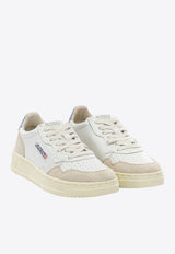 Autry Medalist Low Leather and Suede Sneakers White AULWLS04_e530faab-d2b8-43a5-b8ef-d8be8dbe7564