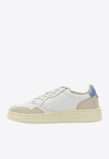 Autry Medalist Low Leather and Suede Sneakers White AULWLS04_e530faab-d2b8-43a5-b8ef-d8be8dbe7564