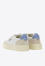 Autry Medalist Low Leather and Suede Sneakers White AULWLS04_e530faab-d2b8-43a5-b8ef-d8be8dbe7564