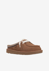 UGG Kids Girls Tasman Suede Flat Mules Chestnut 1175213K_CHE