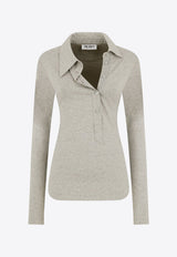The Attico Buttoned Collared Top Gray 260WCI00031JJF006AA_183