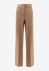 Max Mara Fernet Tailored Wool Pants Brown 2521136121600FERNET_010
