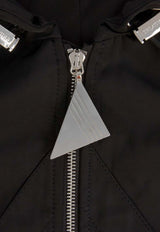 The Attico Zip-Up Bomber Jacket Black 260WCB00076PLL001AA_100