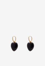 Valentino VLogo Coeur Royal Drop Earrings Black 8W2J0BJ5MJP0RN_ORO/NERO_42176897