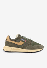 Autry Reelwind Low Suede Sneakers Green WWLMUT44KAHKI TAFFY_Kaki Arancio_44128606