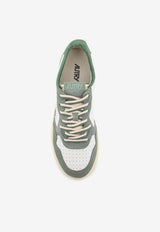 Autry Medalist Leather and Suede Sneakers White AULMBW02WHT MILIT_White_44128571