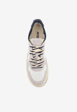 Autry Medalist Leather and Suede Sneakers Multicolor AULMBW04WHT VAPOR_Bianco grigio_44128598
