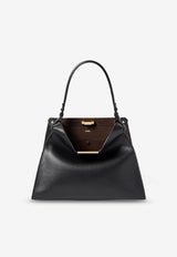 Fendi Medium Way Leather Shoulder Bag Black 8BN368AWPFF1DDQ_NERO CHOCOLATE OS_42822718
