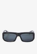 Rectangular Logo Sunglasses