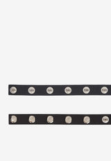 The Attico Studded Leather Belt Black 250WKE00027LBT019AA_100