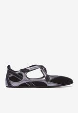The Attico Floor 01 Ballet Flats Black 250WSH00871MIX024AA_100