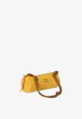 Miu Miu Embroidered Logo Shoulder Bag Yellow 5NE8532IA7_F05B3
