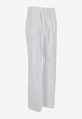 P.A.R.O.S.H Canyox Straight-Leg Pants White D232445CANYOX26_001