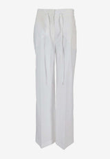 P.A.R.O.S.H Canyox Straight-Leg Pants White D232445CANYOX26_001