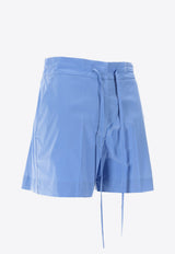 P.A.R.O.S.H Canyox Drawstring Mini Shorts Light Blue D210166CANYOX26_046