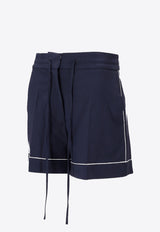 P.A.R.O.S.H Zlina Drawstring Shorts Blue D210180ZLINA_012