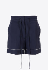 P.A.R.O.S.H Zlina Drawstring Shorts Blue D210180ZLINA_012