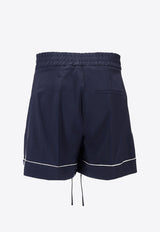 P.A.R.O.S.H Zlina Drawstring Shorts Blue D210180ZLINA_012
