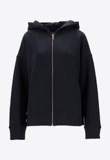 S Max Mara Julia Zip-Up Hooded Sweatshirt Blue 2529926023600JULIA_004