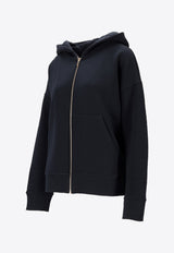 S Max Mara Julia Zip-Up Hooded Sweatshirt Blue 2529926023600JULIA_004