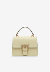PINKO Mini Love One Leather Handbag Yellow 100071A0F1C39Q_Yellow_44130281