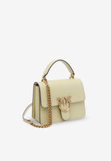 PINKO Mini Love One Leather Handbag Yellow 100071A0F1C39Q_Yellow_44130281