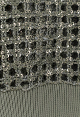 Brunello Cucinelli Dazzling Net Embroidery Silk-Blend Bomber Jacket Green MCBR11806C3066_EUCALYPTUS_40000222