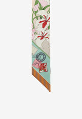 Fendi Wrappy Reversible Silk Narrow Scarf Multicolor FXT011B01UF1WO3_MultiColour_42822698