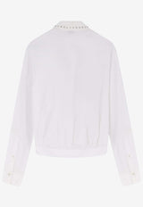 PINKO Charita Collared Shirt White 106277A31WZ04_White_44130521
