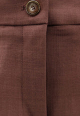 PINKO New Serenidad Tailored Pants Brown 107595A2W6L78_Brown_44129994