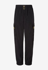 Fendi Cargo Track Pants with Embroidered-FF Black FB1116AYU9F0QA1_Black_42821625