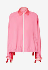 Fendi Zip-Up Shirt Jacket Pink FJ7711AW9BF1W0E_AZALEA 26_42821615