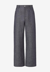 Fendi FF Selleria Embroidered Straight-Leg Jeans Blue FLP345AYUCF0QG0_DARK BLU_42821588