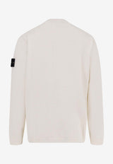 Stone Island Logo Patch Crewneck Sweater White L1S155100023S01B2V0093_White_48900827