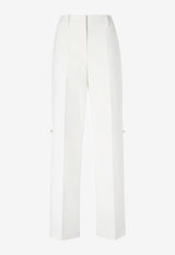 Fendi Straight-Leg Tailored Pants White FR6711AW7QF0ZNM_White_42821621