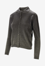 Maison Margiela Faded Knit Cardigan Green S51HP0031M13236_696S