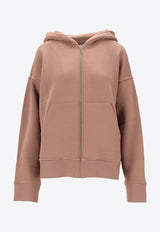 S Max Mara Julia Zip-Up Hooded Sweatshirt Pink 2529926023600JULIA_002