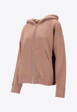 S Max Mara Julia Zip-Up Hooded Sweatshirt Pink 2529926023600JULIA_002