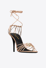 Saint Laurent Babylone 90 Metallic Leather Sandals Gold 7857060NL005912_METAL SOFT ROSE_44132676