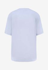 PINKO Embellished Love Birds T-shirt Sky Blue 105526A33FE87_Clear Blue_44130469