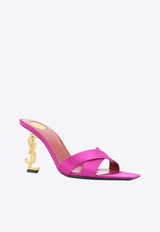 Saint Laurent Opyum 85 Satin Mules Fuchsia 8189319QAB15518_MOROCCAN FUXIA_44132787