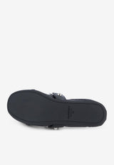 Balenciaga City Leather Ballet Flats Black 828095WAD4Y1080_BLACKSILVER_44824440