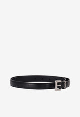 Saint Laurent Monogram Leather Belt Black 554465BOO0N_1000