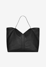 Saint Laurent Large Y Leather Tote Bag Black 820672AAEIF_1000